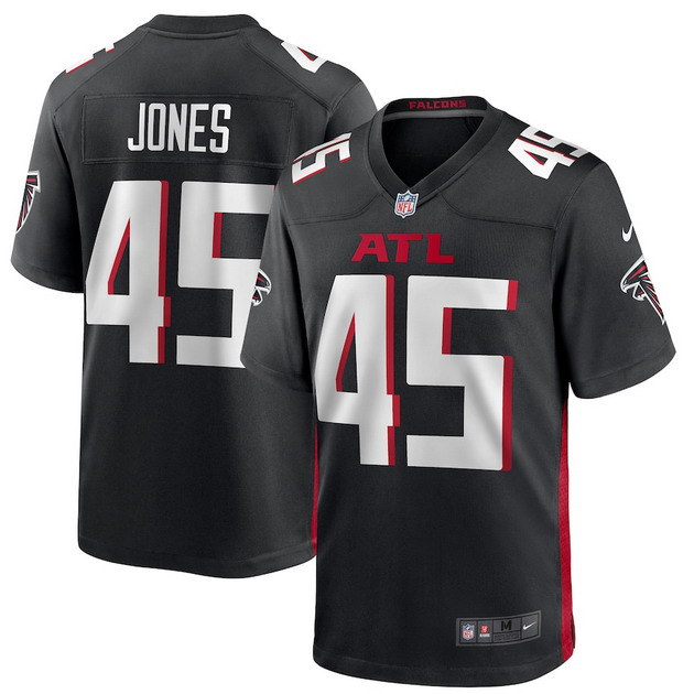 mens nike deion jones black atlanta falcons game player jersey